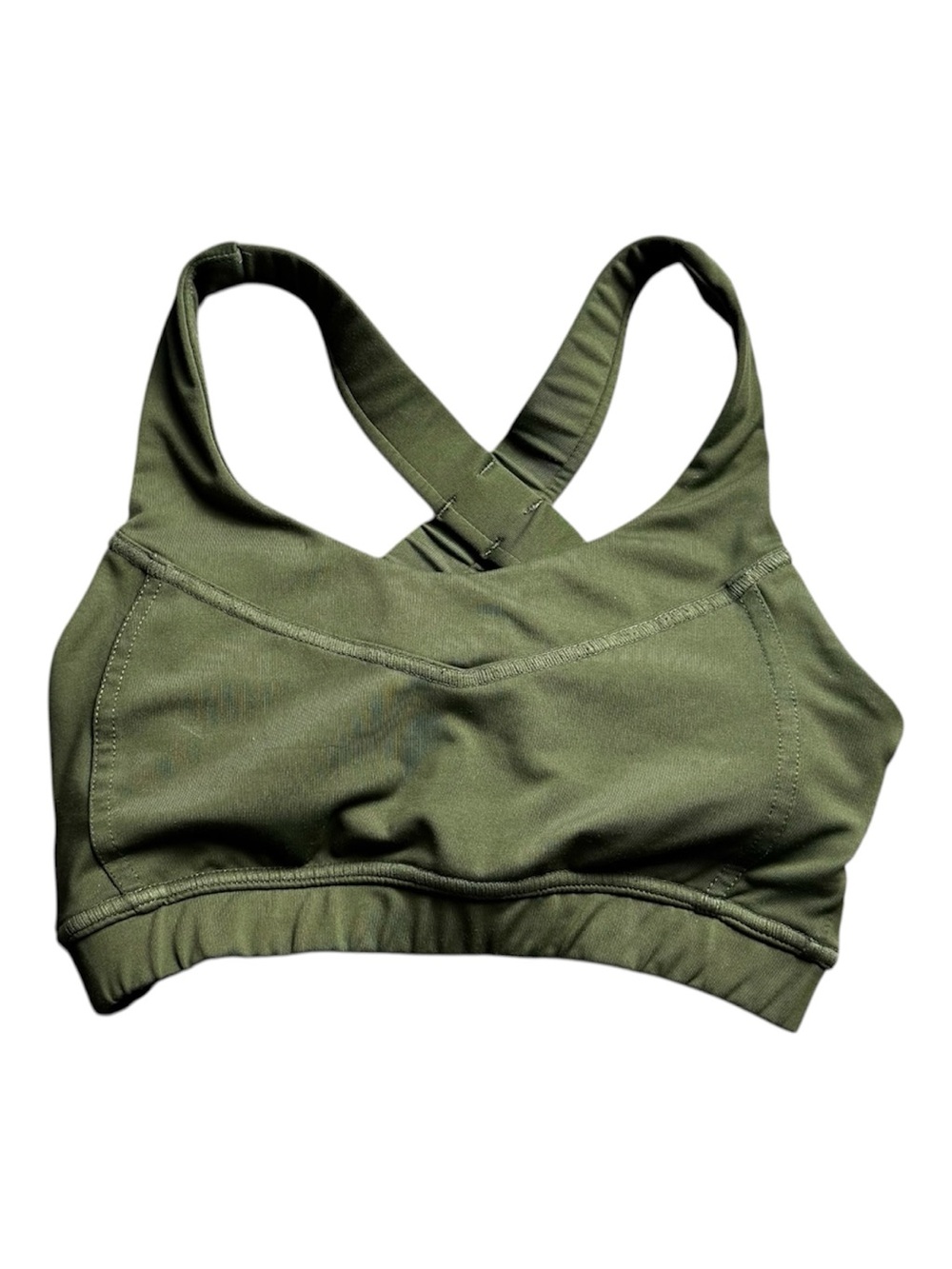 Hylete Olive Green Crossback Sports Bra Size Small Atheticwear